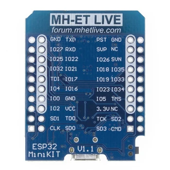 MH-ET LIVE D1 mini ESP32 ESP-32 WiFi+Bluetooth lietiskais attīstības padome, pamatojoties ESP8266 Pilnībā funkcionāla