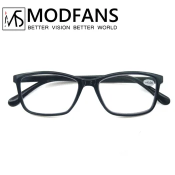 MODFANS Vīriešiem Laukumā Brilles Uitralight Lasīšanas Brilles Sievietēm Lasītājs Plastmasas Modes Ērti Valkāt Rāmis +1.0+2.0+.3.