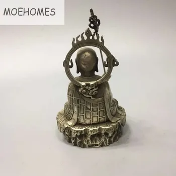 MOEHOMES Tibetas Sudraba ksitigarbha bodhisatva statuja Buddha statue metāla amatu mājas apdare