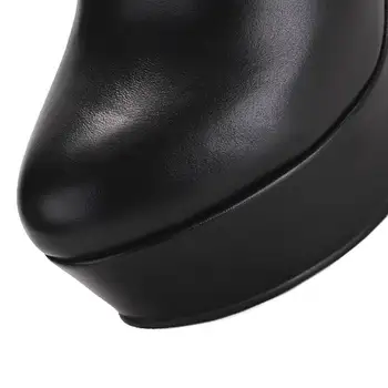 MORAZORA 2020. gadam karstā pārdošanas īstas ādas zābaki apaļu purngalu pavasara rudens potītes zābaki sieviešu modes platforma platformas augstpapēžu kurpes