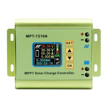 MPPT Saules Uzlādes Kontrolieris Litija Akumulators 24V 36V 48V 60V 72V 0-10A 7210A B85C