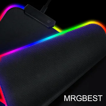 MRG Spēle Atskaņotājs Rantopad Black Lockedge Lielu RGB Pasūtījuma Backlit Mechanical Gaming Keyboard Mouse Pad DOTA2 Tvertnes Pasauli CS