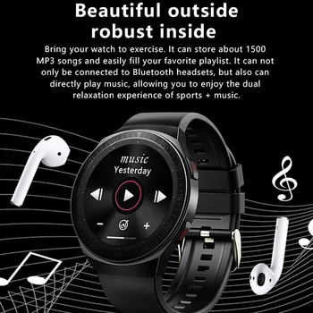 MT-3 8G Atmiņas Mūzikas Smart Skatīties Vīrieši Bluetooth Zvanu ar skārienekrānu Ūdensizturīgs Smartwatch Ierakstīšanas Funkciju, Sporta Aproce