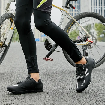 MTB velosipēdu Ceļu vīrieši sievietes Ventilācijas kurpes Piemērots Shimano Melna sarkana zaļa kalnu ceļa, universālās Velo kurpes 36-46