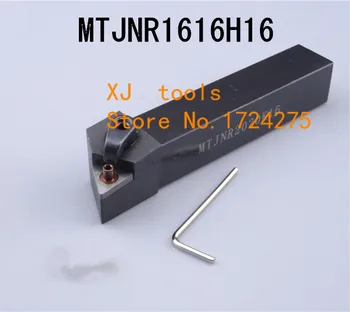 MTJNR1616H16/ MTJNL1616H16 16mm 93 Grādu Virpu, Ārējās Virpošanas Instrumentu Turētājs TNMG160404/08 ieliktņiem