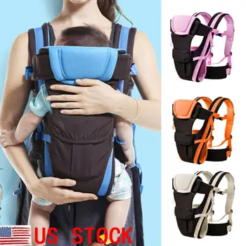 MUMS Jaundzimušais Baby Carrier-Sling Backpack Priekšējā Atpakaļ Krūtīs Ergonomisks 4 Pozīcijas Unisex Karstā Mugursomas