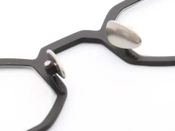 MUZZ Tīra Titāna Rāmji Modes iekšējās Vīriešu Optisko Sešstūra Super Mazo pilna loka Brilles Rāmis augstu tuvredzība Receptes
