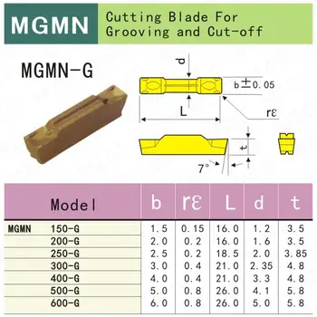 MZG MGMN ZP20 maināmas, pārvietojamas starplikas Rīku CNC Apstrādes Tērauda Gropējums Cut-Off Apstrādes Volframa Karbīda Ieliktņiem
