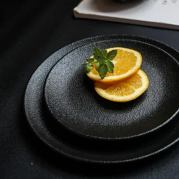 Macaron Vakariņas Plāksnes Steiks Plāksnes Rozā Keramikas Dim Sum Radošo Galda Dim Sum Plāksnes Japāņu stila korejiešu Neapstrādātiem Makaronu Plāksnes