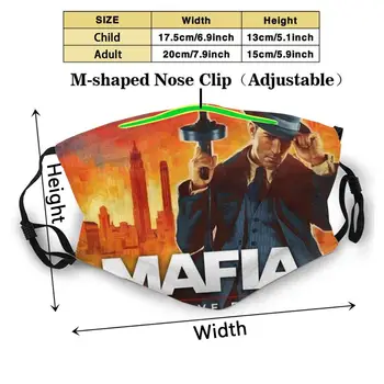 Mafijas Galīgo Izdevums Atkārtoti Mutes Maskas Filtrs Atdzist Kawaii Smieklīgi Pasūtījuma Dizains Maskas, Mafija, Mafija 1 Mafijas Galīgo Izdevums