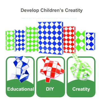 Magic Valdnieks Kids Izglītojošās Rotaļlietas Magic Cube 24/36/48/60/72/192/240 Segmentā DIY Puzzle Rotaļlietas, Radošas Dāvanas Bērniem Rotaļlietas