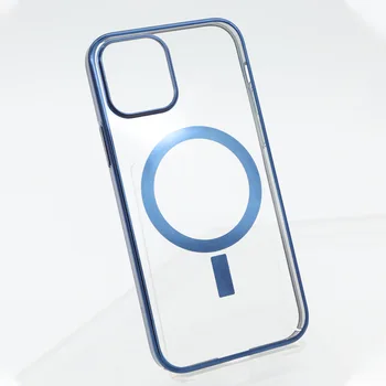 Magnectic Lietā Par iPhone 12 Pro Max 12 mini Lietā Ātru Bezvadu Lādēšanas Triecienizturīgs Pilnīgu Aizsardzību Caurspīdīga Lietā