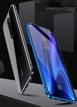 Magnētiskā Gadījumā Xiaomi Mi9t Pilna Stikls Rūdīts Filmu Magnēts, Lietu Vāku, Lai XiAOMI Mi9T Pro phone gadījumā Xiaomi Mi 9t vāciņu