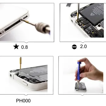 Magnētiskā Skrūvgriežu Komplekts iPhone 6 7 8 Plus X XS 11Pro Profesionālās Atvēršanas Remonta Precīza Skrūvju skrūvētāja Apkopes Instrumenti