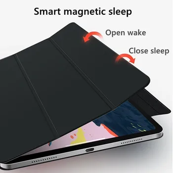Magnētiskā Smart Case for iPad Pro 12.9 11 2020. gadam PU Leather Flip Stends Vāks iPad Pro 12.9 4. paaudzes 2020. gadam Būtiska Capa Coque