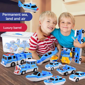 Magnētiskā Zemes, Jūras un Gaisa Rotaļlietas Modeļa Magnētiskās Celtniecības Bloki, Plastmasas Magnētiskais Dizainers Ķieģeļi Izglītojošas Rotaļlietas Bērniem