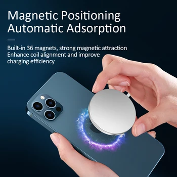 Magsafing Bezvadu Fast Charger 15W IPhone 12 Mini Pro, Max Piederumus, Ar 20W ES MUMS PD Pievienojiet Bezvadu Magnētisko Maksas