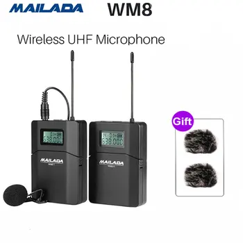 Mailada Profesionālās UHF Bezvadu Mikrofonu Sistēma Mini Atloks, Austiņas ar Mikrofonu Uztvērējs, Raidītājs, Lai Mācītu Lekciju Runas