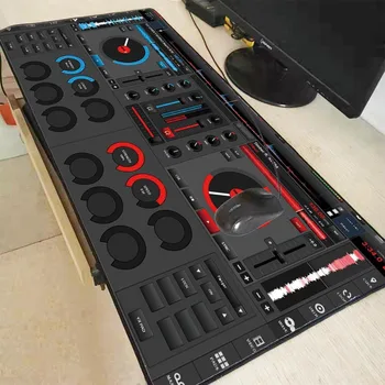 Mairuige 400X900CM Radio DJ ' s Workbench Liela Izmēra Spēļu PC Mouse Pad Z Tastatūras Mat Galda Pad Macbook Pro peles paliktnis Dabiskā kaučuka