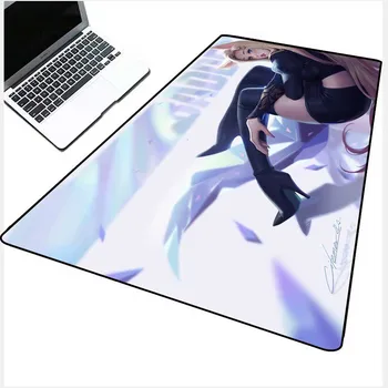 Mairuige Anime Gudrs Lapsa Meitene, Liela Pele Pad Black Bloķēšanas Malā, Mājas Modes Datoru Tastatūras Galda Pad Ātrums Gumijas Neslīdošu Xxl