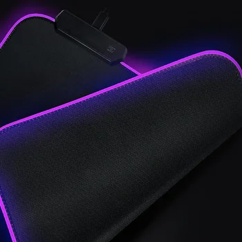 Mairuige Koku Dekorācijas RGB LED Liela Pele Pad USB Vadu, Apgaismojums, Spēļu peles paliktnis Klaviatūra Krāsains Gaismas DATORA Peles Paklājiņš