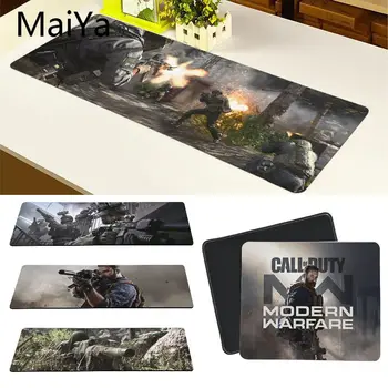 Maiya augstākās Kvalitātes Call of Duty Modern Warfare Komfortu Peli Mat Spēļu peles paliktnis Bezmaksas Piegāde Liela Pele Pad Klaviatūras Mat