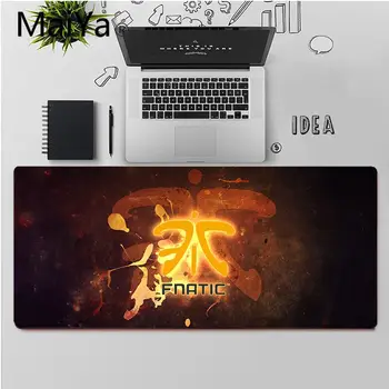 Maiya augstākās Kvalitātes Fnatic Logo Pielāgot klēpjdatoru Spēļu pele spilventiņu Bezmaksas Piegāde Liela Pele Pad Klaviatūras Mat