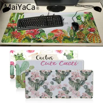 Maiyaca Akvarelis kaktuss peles paliktņa spēlētājs spēlēt mats Lielu Lockedge alfombrilla spēļu Pele spilventiņu gamer PC Datoru mat