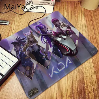 Maiyaca League of Legends meitene joslā K DA Akali Ahri Galda Tastatūras anime peles paliktņa spēlētājs Ātrums Versija Par CS LOL Dota2