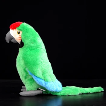 Makao Papagaiļus Zaļā Ara Makao Papagailis Psittacidae Mīksta Plīša Rotaļlieta Putnu Modelis Bērniem Dāvanu Reālās Dzīves Simulācija Gudrs Pildījumu Dzīvnieku Lelle