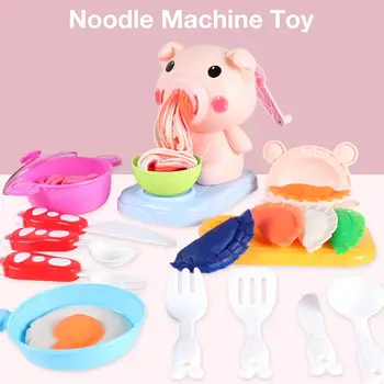 Makaronu Mašīna Rotaļlieta Spēlēt darbgaldi Komplekts Mīklas Virtuves Darbi Playset Bērniem Zēni un Meitenes