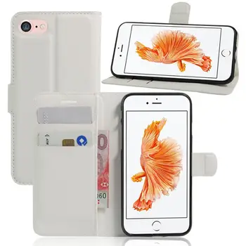 Maks Flip Case Apple iPhone 4 4S 5 5C 5S SE 6S 6 7 8 Plus Maku, Telefonu Maisiņā ar Kartes Slots, kas Aprīkots Gadījumos, iPhone X Vāciņu