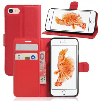 Maks Flip Case Apple iPhone 4 4S 5 5C 5S SE 6S 6 7 8 Plus Maku, Telefonu Maisiņā ar Kartes Slots, kas Aprīkots Gadījumos, iPhone X Vāciņu