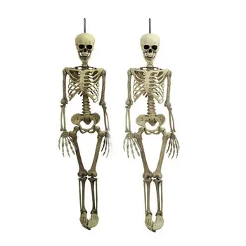 Maksimālais Piegādātājs 1gb Halloween Prop Cilvēka Skelets Pilna Izmēra Galvaskausa Roku Dzīvi Ķermeņa Anatomiju Modeļa Dekors 38x12cm