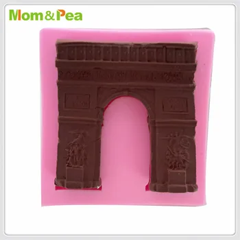 Mamma&Zirņu MPA1851 Triumfa Arka Formas Silikona Veidnes Kūka Apdare Pomādes 3D Kūka Pelējuma Pārtikas Klases