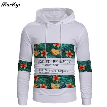 MarKyi modes raibs hip hop sporta krekls rudens jauni vīrieši Tracksuit labas kvalitātes hoodies harajuku vīriešiem