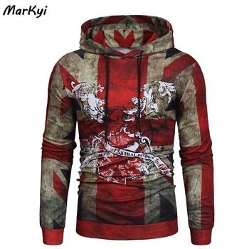 MarKyi modes raibs hip hop sporta krekls rudens jauni vīrieši Tracksuit labas kvalitātes hoodies harajuku vīriešiem