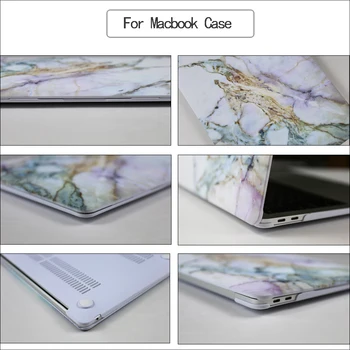 Marmora Laptop Case For MacBook Pro 13 Lietā 2020. Gadam A2338 M1 Čipu A2337 macbook Air 13 Lietā 2019 Pro 16 A2141 11 Pro 15 vāciņu