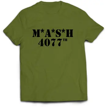 Mash Tv Šovs T Krekls Retro 80S Armija T Kreklu Izmēriem Neliela, Lai Xxl