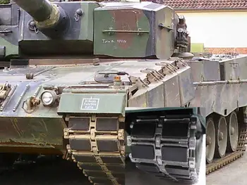Mato oriģināls 1:16 Henglong 3889 vācu Leopard 2A6 tālvadības tvertne automašīnas metāla sliežu karājas plastmasas anti-skid dzelzs