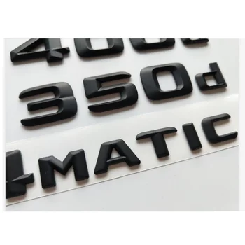 Matt Black Emblēmas uz Mercedes Benz W204 W205 C180d C200d C220d C240d C250d C260d C300d C320d C350d C400d C500d CDI 4MATIC