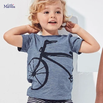 Maz maven bērniem 2020. gada vasarā jauni bērnu zēnu drēbes dzīvnieku print pavisam īsām piedurknēm t krekls zēnu t-veida topi