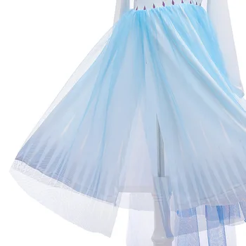 Meitenes Kleita Cosplay Elsa Princese Kleita Bērni Elegants Kleitas Meitenēm Mežģīnes Karnevāla Puse Kleita Bērnu Apģērbu 8 9 10 12 Gadu