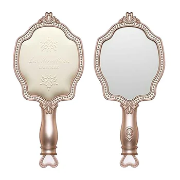Meitenes Kosmētikas Vintage Iedomība Spogulis Princese Mini Make-up Rokas Spoguli Aplauzums Puses Spogulis Unikālu Dāvanu Meitene