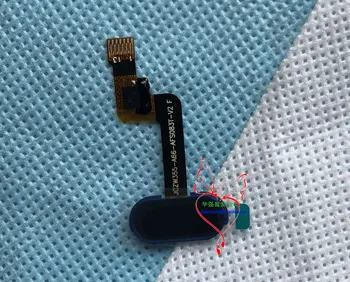 Melna/Zila Sākotnējā DOOGEE SAMAISA lite 5.2 collu Tālrunis pirkstu Nospiedumu Pogu Sastāvdaļas Sensors Flex Cable ražošanas procesu kontroles