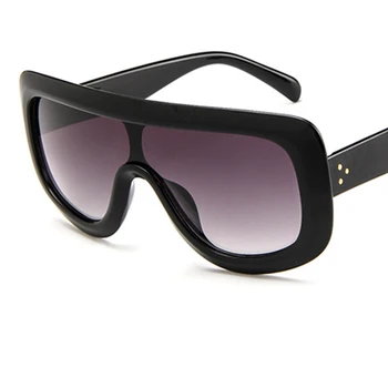 Melns lielgabarīta luksusa saulesbrilles sieviešu modes Liels rāmis izmēģinājuma slīpumu, saulesbrilles sieviete brilles dāmām oculos