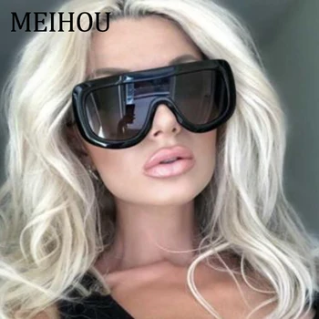 Melns lielgabarīta luksusa saulesbrilles sieviešu modes Liels rāmis izmēģinājuma slīpumu, saulesbrilles sieviete brilles dāmām oculos