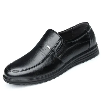 Melns oficiālu kurpes vīriešiem Kleitu, Kurpes, Īstas Ādas kurpes vīriešu Modes Biznesa Oxford Kurpes Vīriešiem kurpes ādas ui9