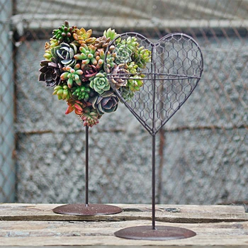 Metāla Dzelzs Rāmi Vadu Sirds Formas Romantisku Kāzu Amatniecības DIY Dekoru 17cm, Pievienot romantisku pieskārienu jūsu dārza vai jauki nams