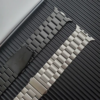 Metāla, Nerūsējošā Tērauda Siksniņa Apple skatīties 6 SE Band Saiti Aproce Par iWatch 44mm 40mm 42mm 38mm watchband modernizētas adapteri